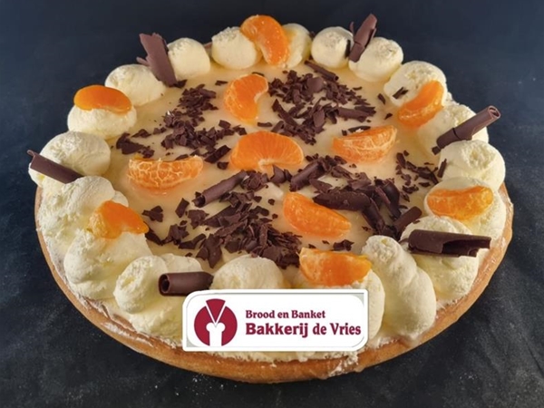 sinaasappel bavaroise vlaai 10/12 person