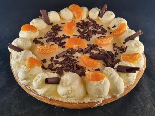 sinaasappel bavaroise vlaai 6/8 personen