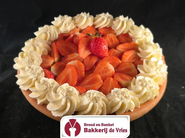 aardbeienvlaai 10/12 pers.