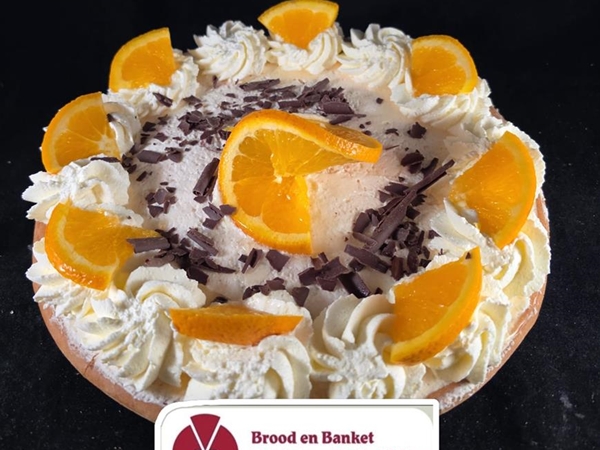 sinaasappel bavaroisevlaai 6/8 pers