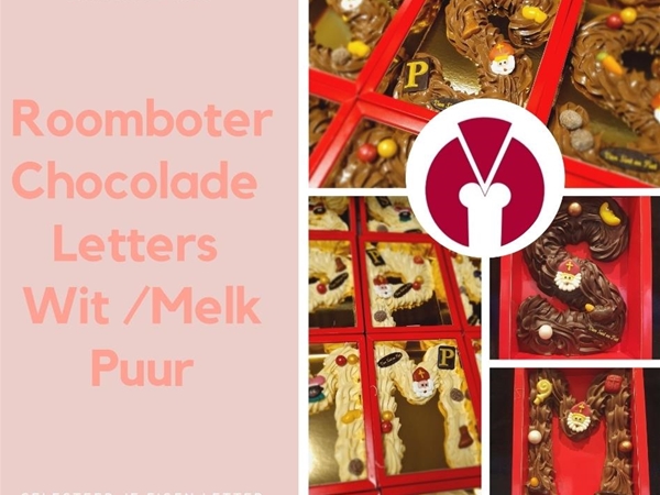 Chocolade letter Wit / Melk/Puur